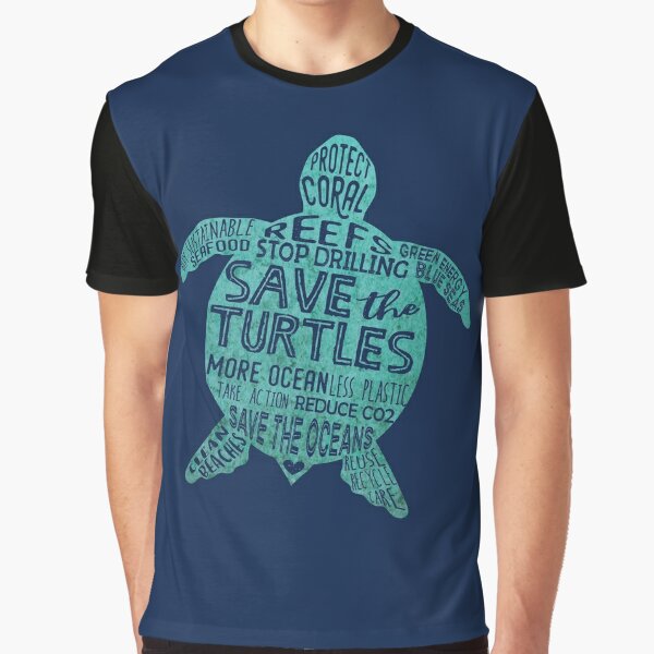 T-shirt Design - Save the Turtles Graphic by cithu09 · Creative