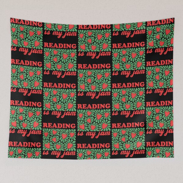 Item preview, Reading is My Jam Strawberry Design designed and sold by nojany.