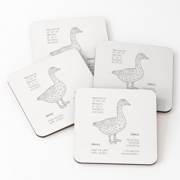 Item preview, Goose Tech Spec Blueprint Zoo Series Poster designed and sold by drTerrens.