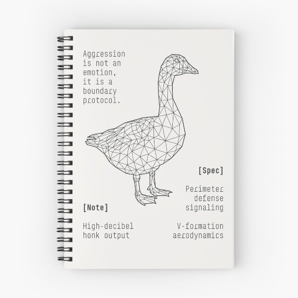 Item preview, Goose Tech Spec Blueprint Zoo Series Poster designed and sold by drTerrens.