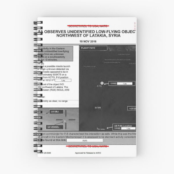 Item preview, UFO - DECLASSIFIED dow-uap-d55-mission-report-syria-november-2016_PAGE1 designed and sold by CG17s.