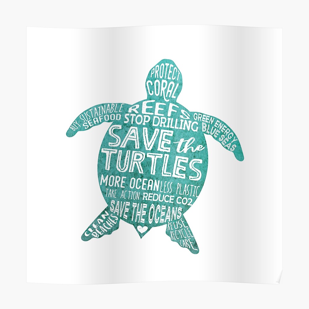 Save The Turtles Printable