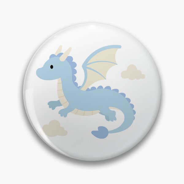 Artikelvorschau, Babyblauer Drache entworfen und verkauft von Design-by-Steph.