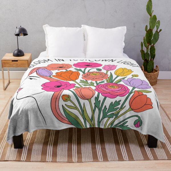 Item preview, Bloom In Your Own Light Floral Woman Illustration designed and sold by mackartist.
