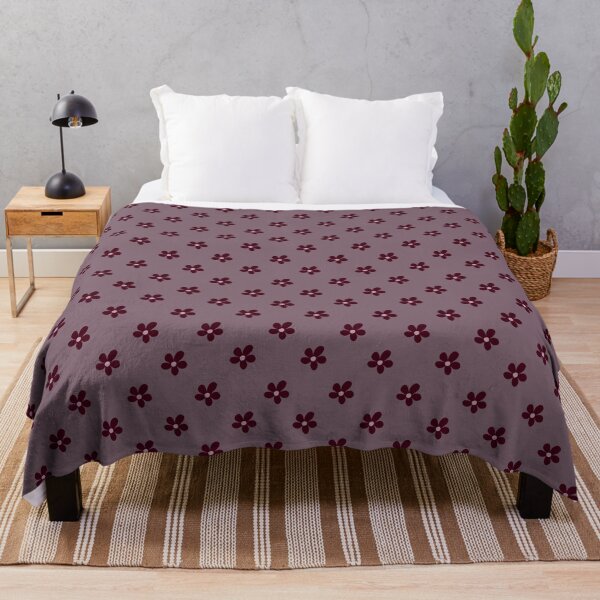 Item preview, Dark Red Daisy on Dusty Purple designed and sold by Kozee.