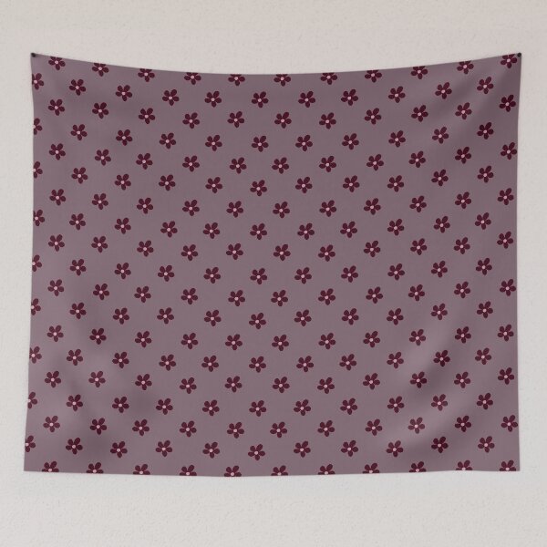 Item preview, Dark Red Daisy on Dusty Purple designed and sold by Kozee.