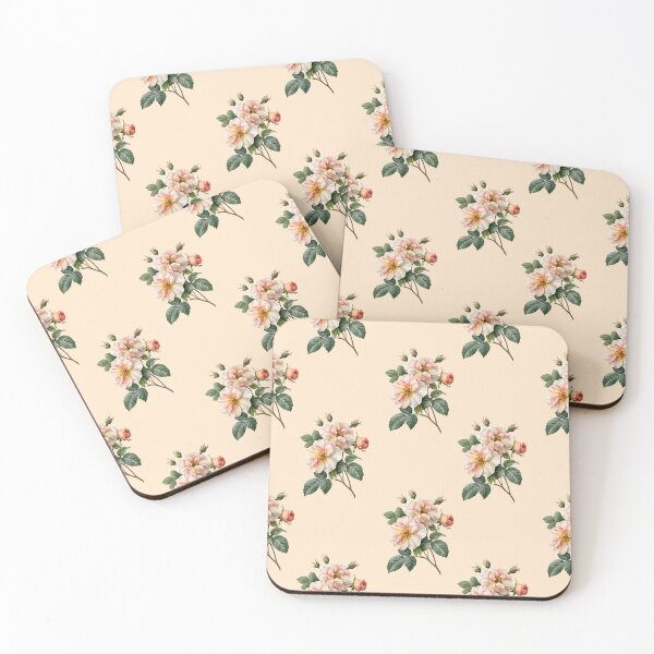 Item preview, Romantic Vintage Rose Pattern Warm Beige Timeless Botanical Charm designed and sold by EL-Lebedenko.