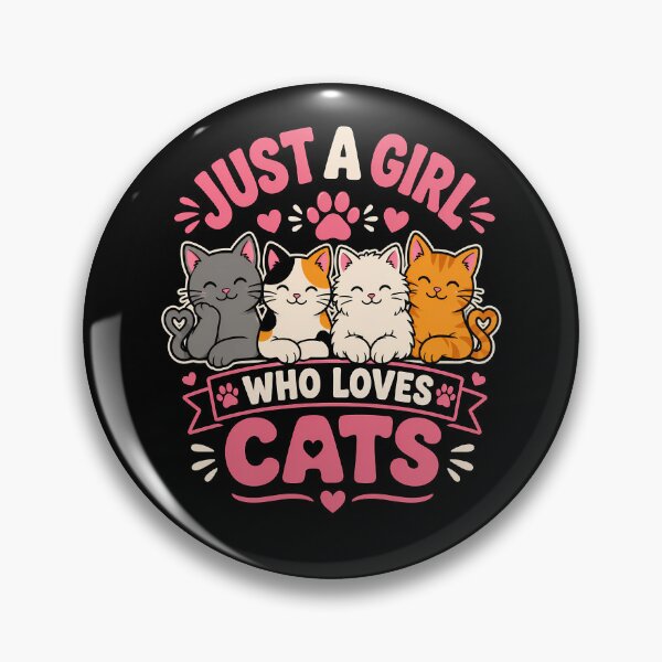 Item preview, Just a girl who loves cute cats design designed and sold by rafaeltto.