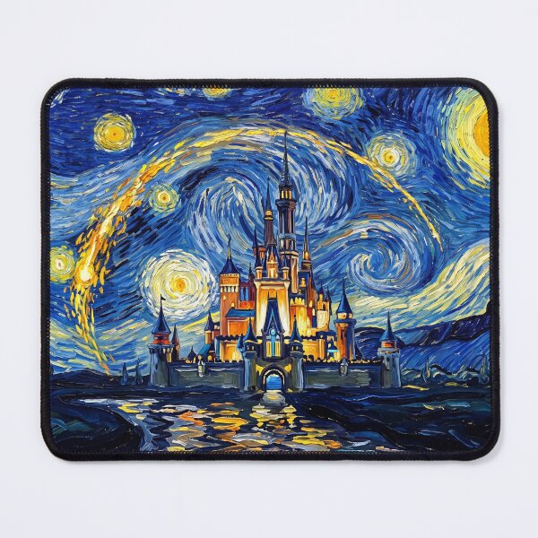 Item preview, Magic Castle Starry Night Historical Landscape designed and sold by Bad-Decisions-Designs.