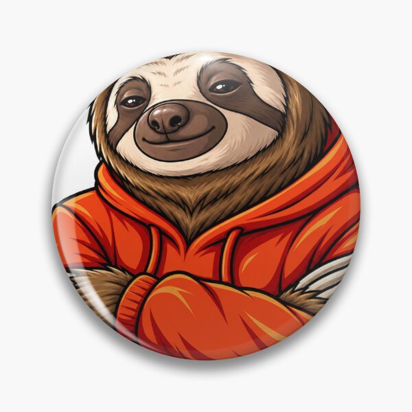 Item preview, Stylish sloth vector illustration designed and sold by BinsAliza.