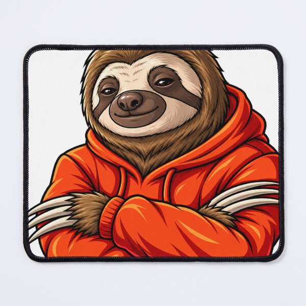 Item preview, Stylish sloth vector illustration designed and sold by BinsAliza.