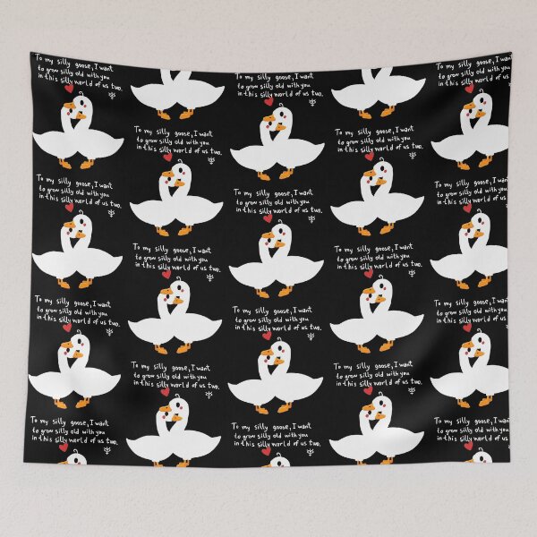 Item preview, Silly Goose Romantic Couple Illustration designed and sold by nojany.