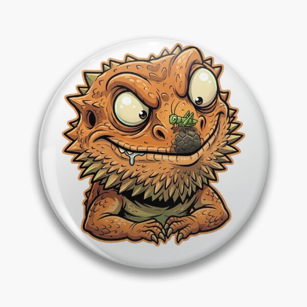 Item preview, Crazy Funny Bearded Dragon Cartoon Lizard designed and sold by Zeroserio.