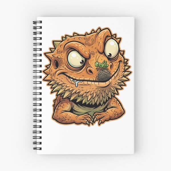 Item preview, Crazy Funny Bearded Dragon Cartoon Lizard designed and sold by Zeroserio.