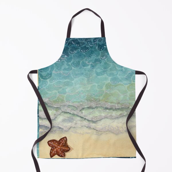 Item preview, Where the Tide Leaves a Star, Turquoise Ocean Watercolour designed and sold by ArithraStudio.