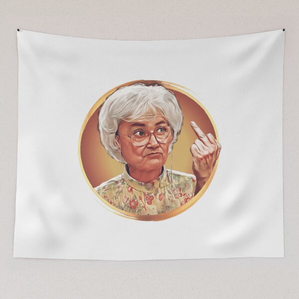 Item preview,  Vintage Floral Grandmother Portrait designed and sold by Rojsiai.
