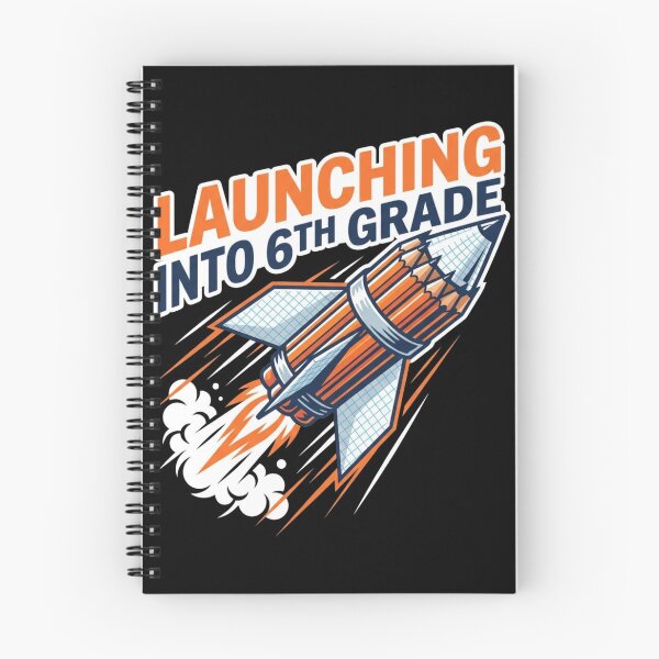 Item preview, Launching Into 6th Grade Pencil Rocket Back To School designed and sold by TeNovaStudio ⭐⭐⭐⭐⭐.
