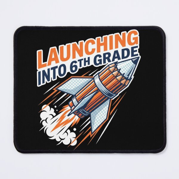 Item preview, Launching Into 6th Grade Pencil Rocket Back To School designed and sold by TeNovaStudio ⭐⭐⭐⭐⭐.