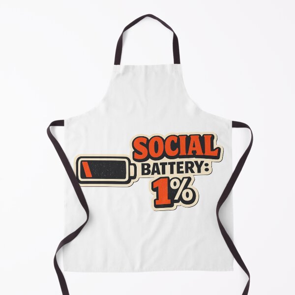 Item preview, My Social Battery Is At 1% - Funny Introvert Gift designed and sold by Art JSMY.