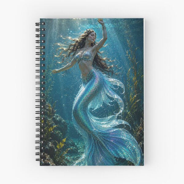 Item preview, Enchanted Mermaid Underwater – Magical Ocean Fantasy Art designed and sold by Bhaskar Digital Art.
