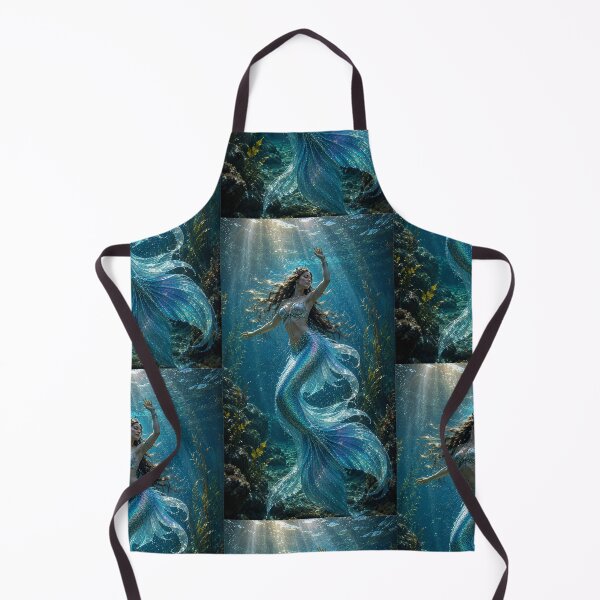 Item preview, Enchanted Mermaid Underwater – Magical Ocean Fantasy Art designed and sold by Bhaskar Digital Art.