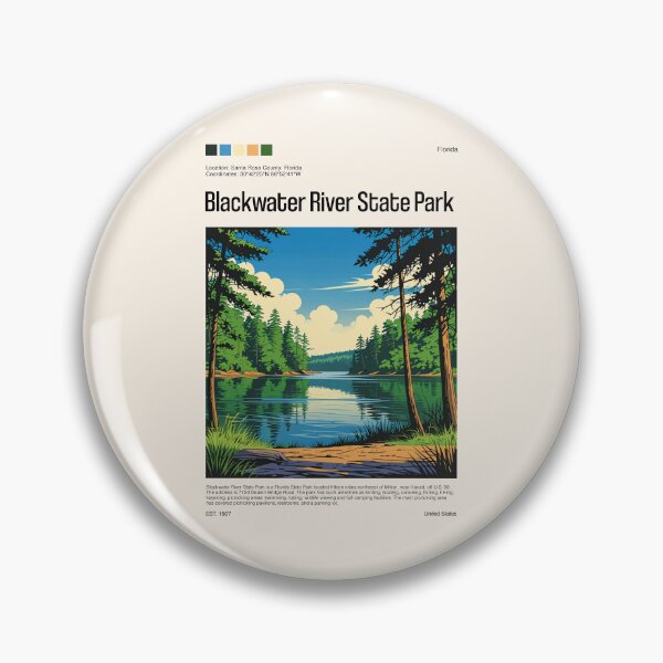 Item preview, Blackwater River State Park Poster (Florida), USA designed and sold by PinkandP.