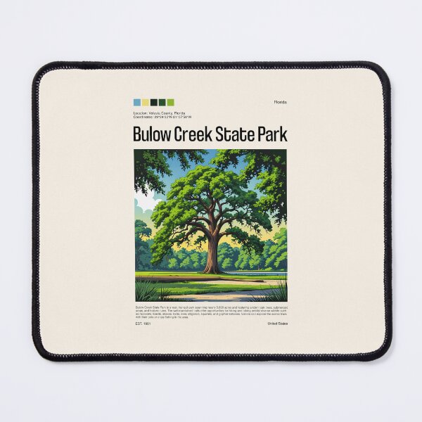 Item preview, Bulow Creek State Park Poster (Florida), USA designed and sold by PinkandP.