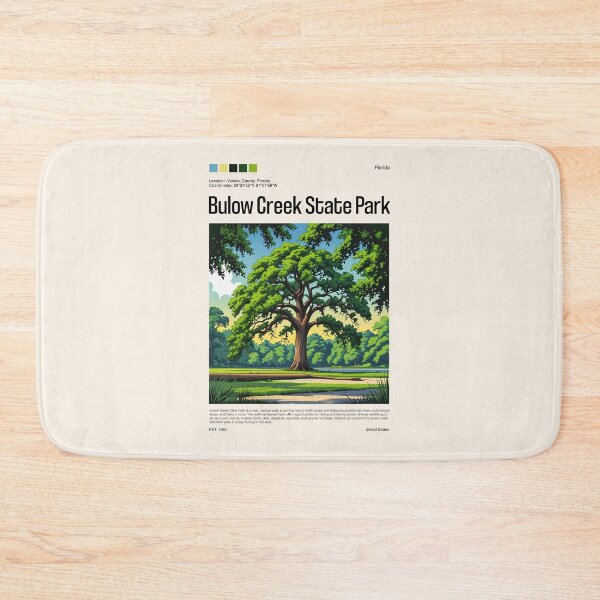 Item preview, Bulow Creek State Park Poster (Florida), USA designed and sold by PinkandP.