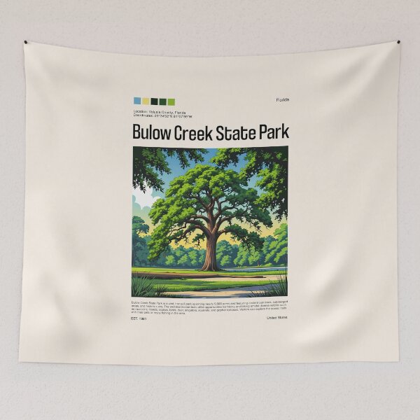 Item preview, Bulow Creek State Park Poster (Florida), USA designed and sold by PinkandP.