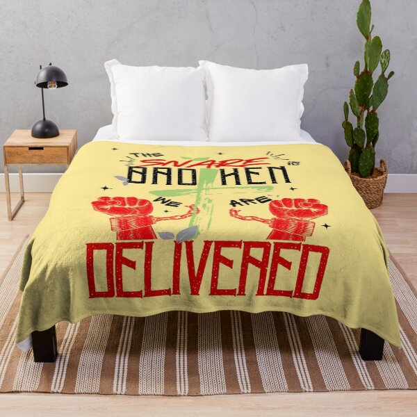 Item preview, We are delivered - Crucifixion Motivational Quotes - Baptism Gifts Yellow designed and sold by Doiemacreations.
