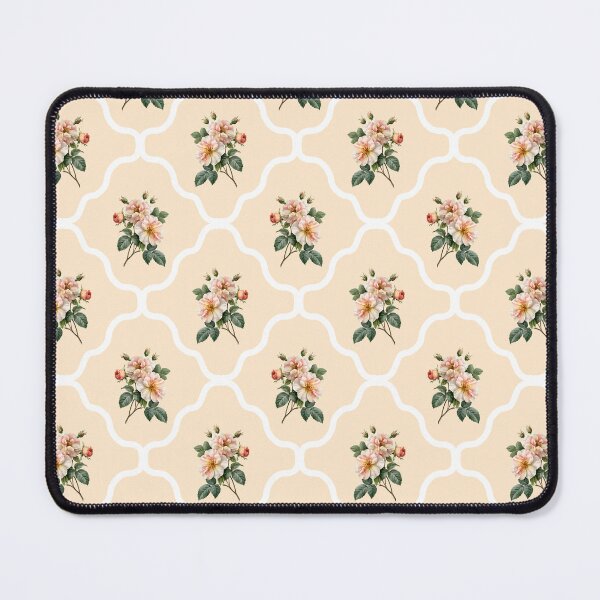 Item preview, Classic Roses Moroccan Trellis Seamless Beige Elegant Botanical Pattern designed and sold by EL-Lebedenko.