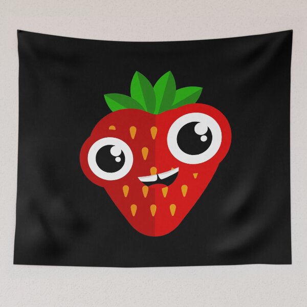 Item preview, Cute Kawaii Strawberry Character designed and sold by chaaval.