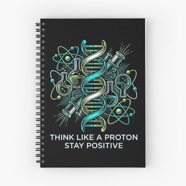 Item preview, Think Like A Proton Stay Positive Science Biology Chemistry Teacher designed and sold by TeNovaStudio ⭐⭐⭐⭐⭐.