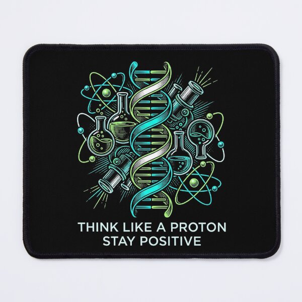 Item preview, Think Like A Proton Stay Positive Science Biology Chemistry Teacher designed and sold by TeNovaStudio ⭐⭐⭐⭐⭐.