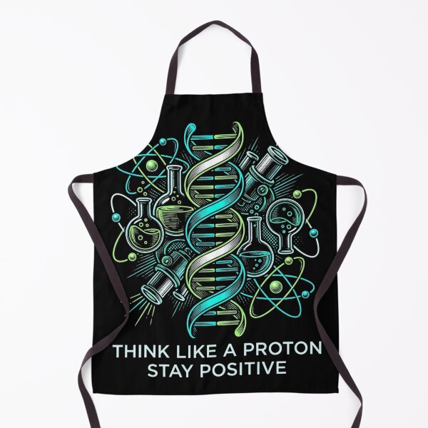 Item preview, Think Like A Proton Stay Positive Science Biology Chemistry Teacher designed and sold by TeNovaStudio ⭐⭐⭐⭐⭐.