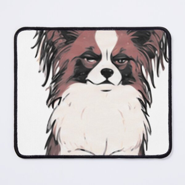 Item preview, Grumpy Papillon Selena designed and sold by Bock Auf Art.