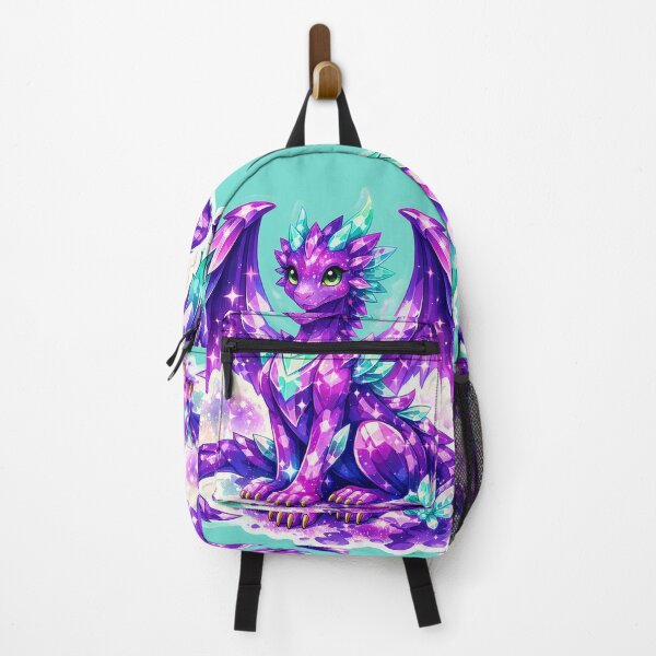 Item preview, Cute Purple Galaxy Crystal Dragon Magical Fantasy Sticker designed and sold by Freestyle Prints.