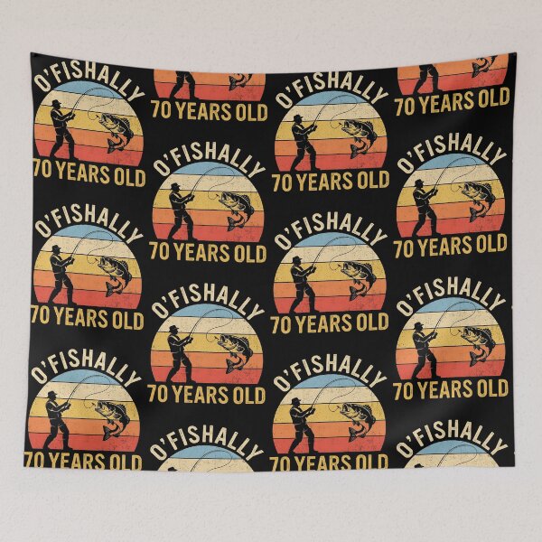 Item preview, O'Fishally 70th Birthday Fishing Design designed and sold by cerima.