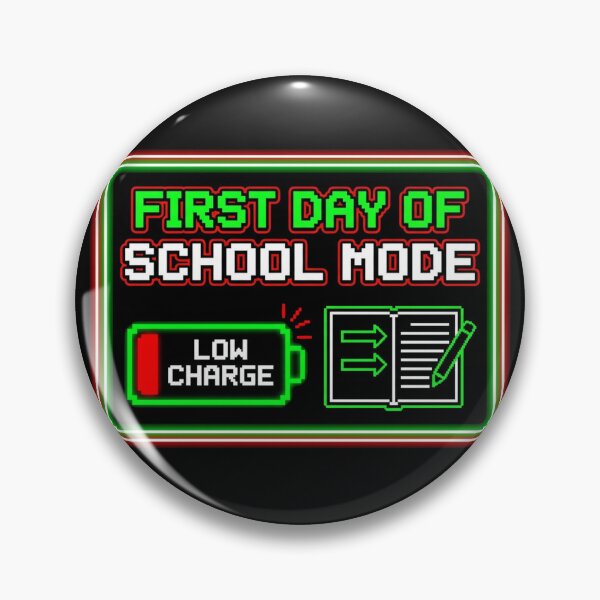Item preview, First Day Of School Mode Low Battery Gamer Back To School designed and sold by TeNovaStudio ⭐⭐⭐⭐⭐.