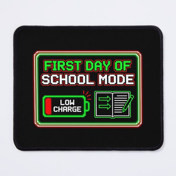 Item preview, First Day Of School Mode Low Battery Gamer Back To School designed and sold by TeNovaStudio ⭐⭐⭐⭐⭐.