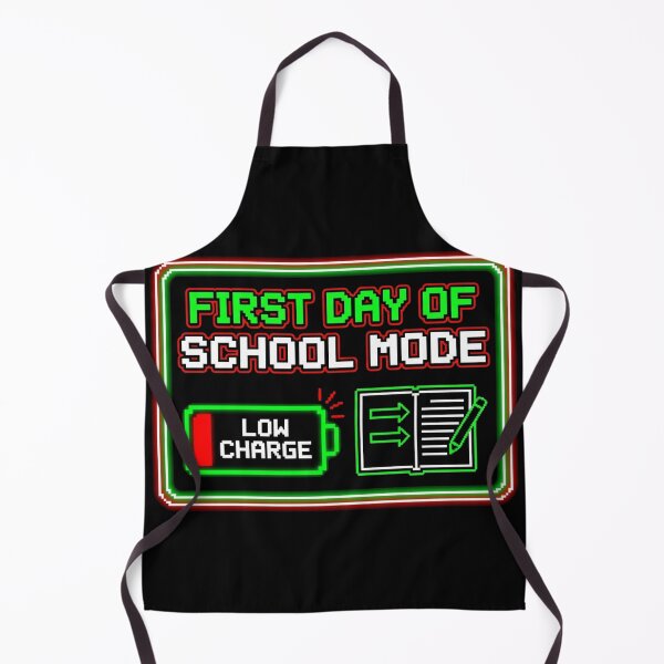 Item preview, First Day Of School Mode Low Battery Gamer Back To School designed and sold by TeNovaStudio ⭐⭐⭐⭐⭐.