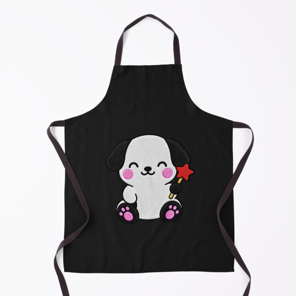 Item preview, Cute Puppy Holding Star Wand Kawaii Embroidery Patch designed and sold by ColorSplash123.