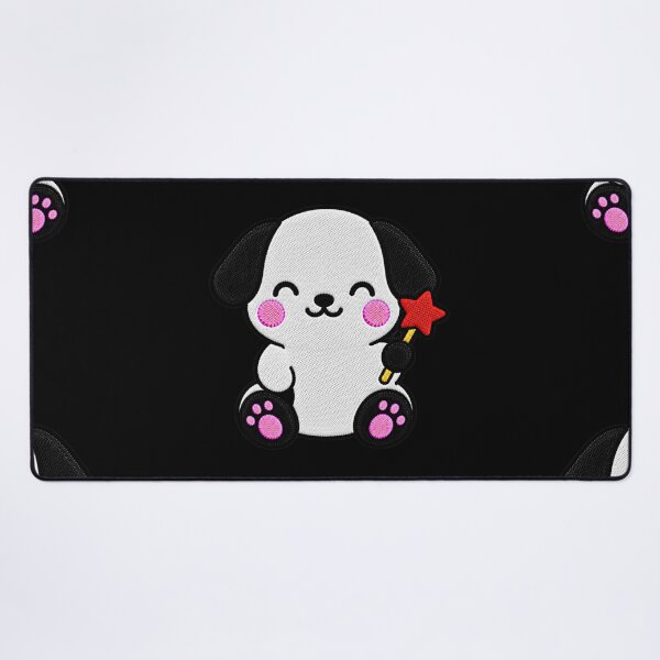 Item preview, Cute Puppy Holding Star Wand Kawaii Embroidery Patch designed and sold by ColorSplash123.