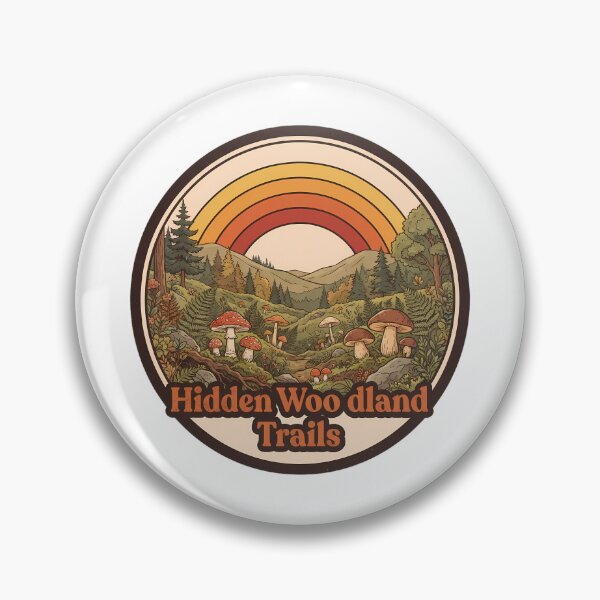 Item preview, Hidden Woodland Trails Hiking Illustration designed and sold by SHOP-Corner.