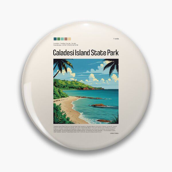 Item preview, Caladesi Island State Park Poster (Florida), USA designed and sold by PinkandP.