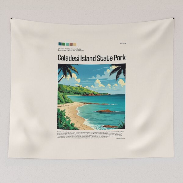 Item preview, Caladesi Island State Park Poster (Florida), USA designed and sold by PinkandP.