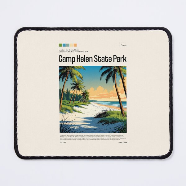 Item preview, Camp Helen State Park Poster (Florida), USA designed and sold by PinkandP.