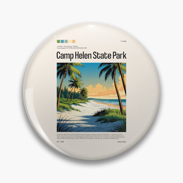 Item preview, Camp Helen State Park Poster (Florida), USA designed and sold by PinkandP.