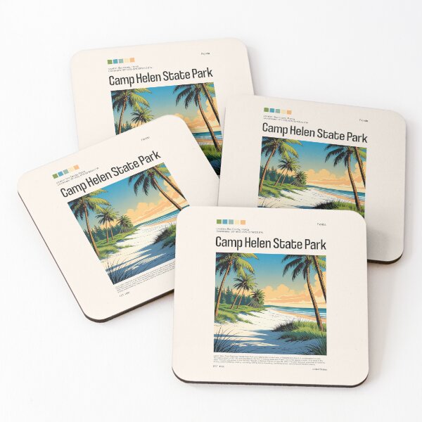 Item preview, Camp Helen State Park Poster (Florida), USA designed and sold by PinkandP.