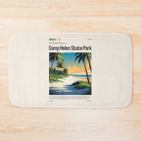 Item preview, Camp Helen State Park Poster (Florida), USA designed and sold by PinkandP.
